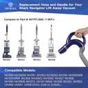 Upgraded Replacement Hose Handle for Shark NV360 NV350 NV351 NV352 NV355 NV356 NV357 NV358 NV370 UV541 NV390 NV391 NV392 CU520 Navigator Lift Away Vacuum Clener 207FFJ360 113FFJ (Blue)