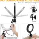 Video Conference Lighting Kit, Ring Light Clip on Laptop Monitor, 6" Dimmable LED Circle Selfie Light for Zoom Meeting/Remote Working/Zoom Calls/Live Streaming/Video Recording