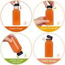 30pcs 10oz Empty Plastic Juice Bottles with Caps Reusable Food Grade Drink Bottles with Leak-Proof Tamper Evident Caps Bulk Clear Beverage Containers for Homemade Drinks Smoothie Milk