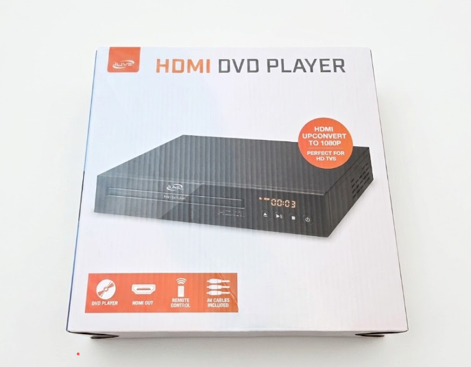 iLive DVD CD Player HDMI 1080p Upconvert Stereo Dolby With Remote & RCA Cable