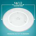 16.5 Inch Microwave Glass Plate Replacement for P-anasonic Microwave Replacement Plate F06014M00AP, G-E WB48X10046 Microwave Turntable Plate, F-rigidaire 5304519348 Rotating Glass Plate by Fetechmate