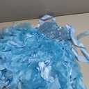 Blue Tutu Dress for Girls Fancy Sparkly Sequin Tulle Princess Party Dress for Kids Baby Girls Wedding Pageant Sneaker Ball Gown Prom Dance Frozen Birthday Christmas Outfit 5-6T