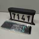 Lacasa Solar Address Signs for Yard, Dual-Sided Illumination Solar House Numbers for Outside, Waterproof Outdoor Solar Mailbox Number Plaque, 3-Color Modes, 1 Pack