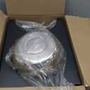 SHAINFUN Metal Elevated Dog Bowls Stand for Large Dogs with Mat & Three 58oz Food Water Bowls, Adjustable Height Raised Dog Bowl Stand (Black-White)