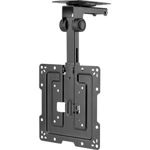 Mount Plus CM322 Flip Down TV and Monitor Roof Ceiling Mount | Fits Flat Screen 19 to 40 Inch | VESA Compatible 100x100, 200x200 | Height Adjustable | Pitched Roof