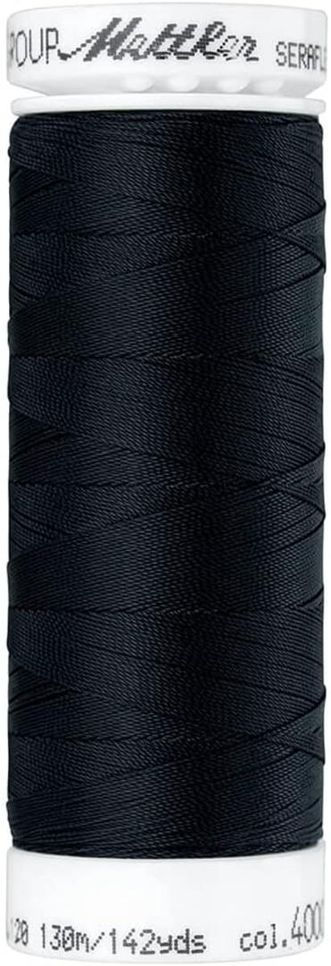Amann Sewing Thread, 4000 Black, 130 m