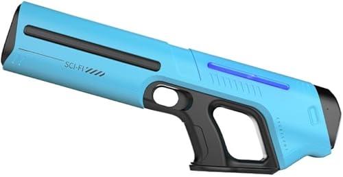 HAITUNYING Colorful Light Electric Water Gun, Automatic Water Absorption Speed, Ultra-Long-Distance Shooting, Electric Launch of 200+ Rounds, Toys for Adults and Children in Summer