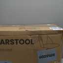 COLAMY Bar Stools Set of 4, Modern Swivel Bar Chairs, Adjustable Upholstered Barstools Counter Height with Full Backrest for Bar, Dining Room, Kitchen Island, Beige