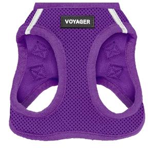Pet Supplies Voyager Step-in Air Harness - All Weather Mesh, Reflective, No Pull Harness for Dogs, Cats - Secure with Hook & Loop Fastener, Buckle, Double D-Rings - Purple, S