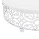 Hedume 3-Piece Cake Stand Set, Round Metal Cake Stands, Dessert Cupcake Stands, Cupcake Pastry Candy Plate for Wedding, Event, Birthday Party