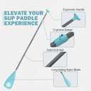 SUP Paddle - Paddle Board Paddle 4 Piece Stand Up Paddleboard Paddles Lightweight Floating Kayak Paddle - Light Blue - Lake Green - Light Green