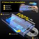 3 Pack Screen Protector Compatible for Samsung Galaxy S22 Plus/S23 Plus, HD Clear Tempered Glass, Easy Install Alignment Kit, Bubble Free, Anti-Scratch, Touch Sensitive, Case Friendly, Fingerprint Unlock Support