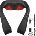 Medcursor Neck Massager - Portable Electric Neck and Back Massager with Heat, Deep Tissue 3D Kneading Pillow for Muscle Pain Relief, Ideal Fathers & Mothers Day Gift, Not Cordless