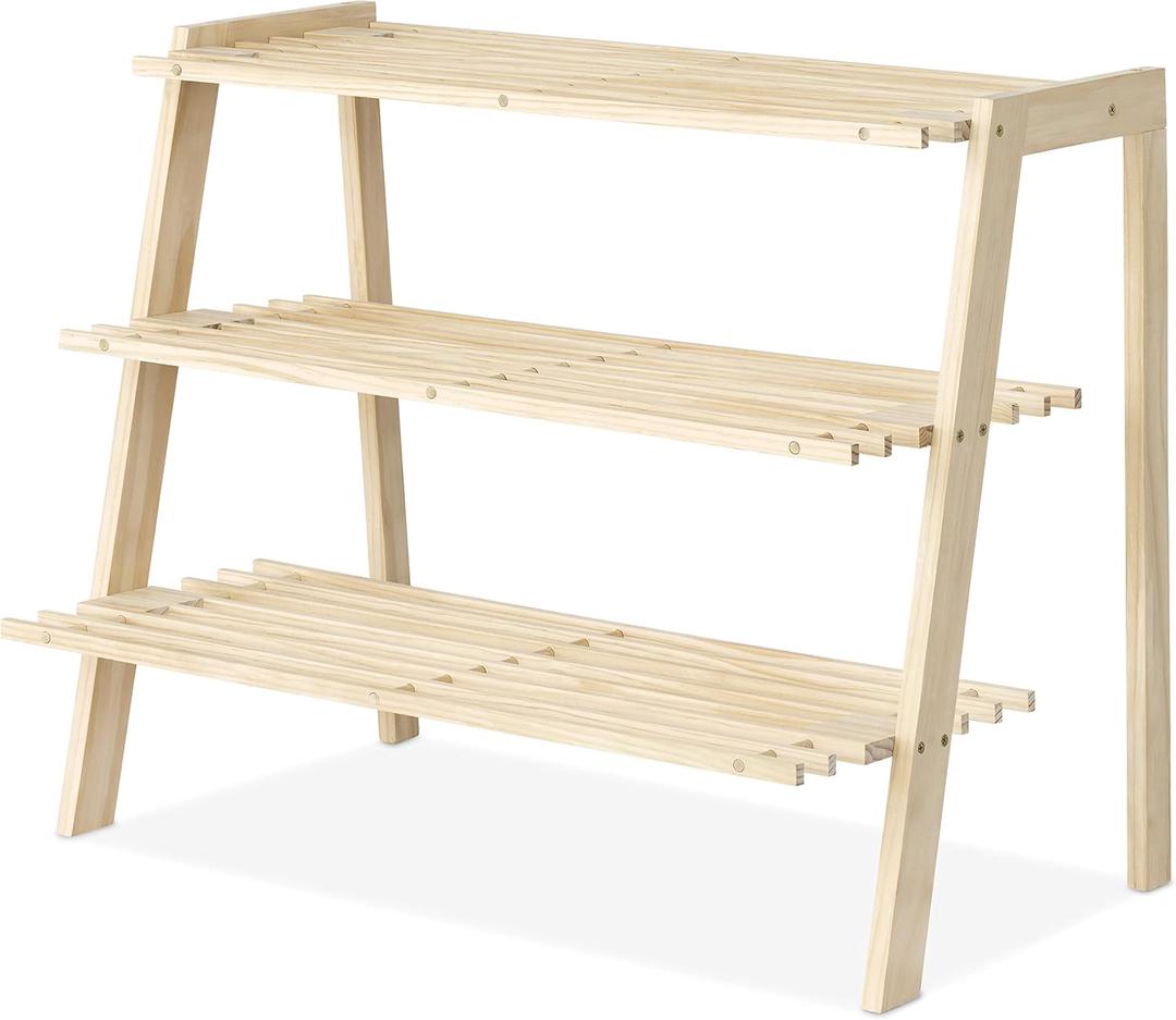 Whitmor 3-Tier Wood Shoe Shelves
