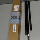 ENJOYBASICS No Drill Curtain Rods for Window 28 to 47 Inches, 5/8 Inch Diameter Renter Friendly Drapery Rod with Adhesive Brackets without Drilling, Adjustable from 27 to 52 Inches, Black