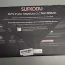 Titanium Cutting Board Set of 3, Titanium Cutting Boards for Kitchen, 100% Double-Sided Titanium Cutting Boards, Separate Raw and Cooked Food Areas, Non-Toxic, Dishwasher Safe (S+ M + L)