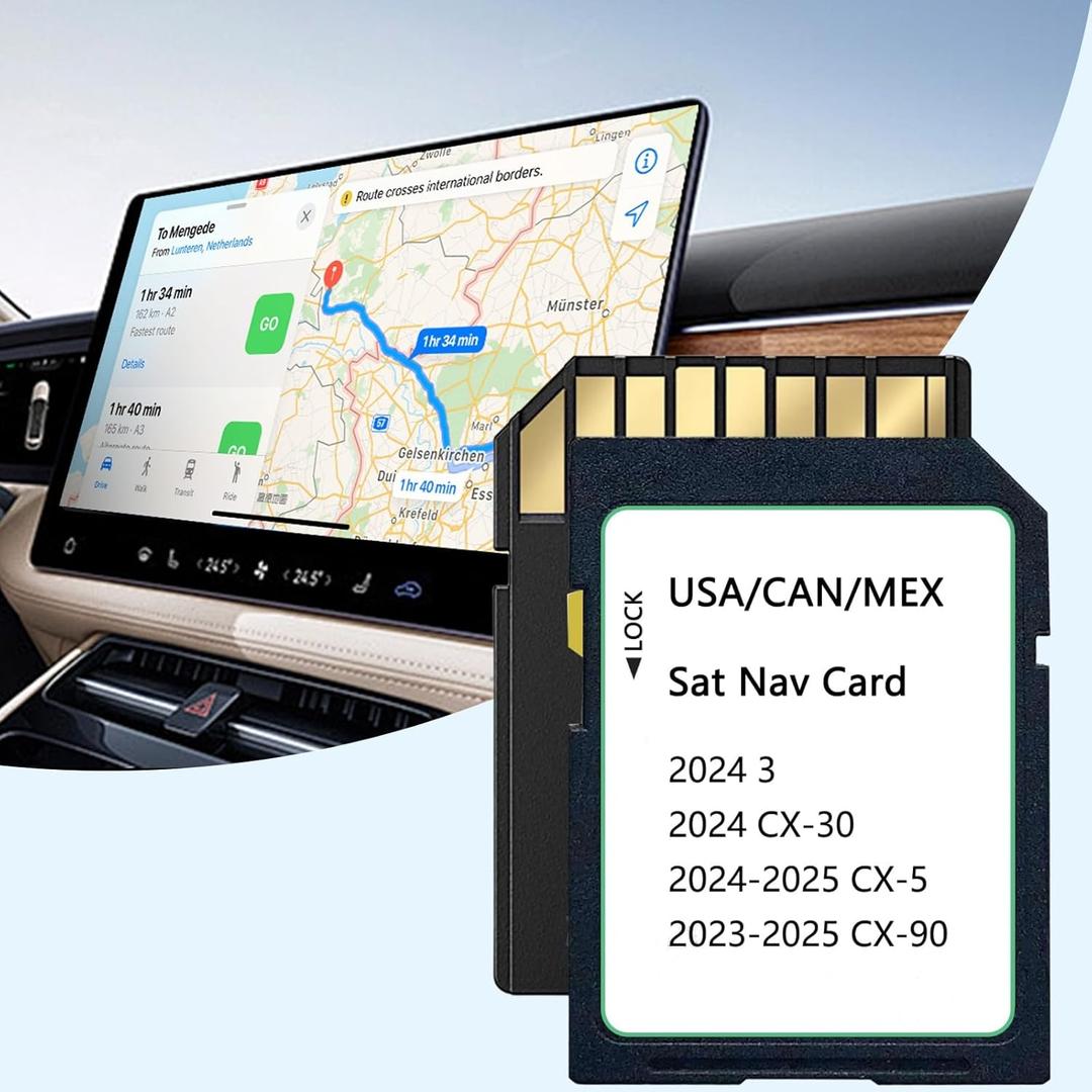 2025 Upgraded KMV6 66 EZ1B Navigation SD Card Map USA/ CAN/ MEX CX-5(2024-2025), CX-30/ Model 3(2024), CX-90(2023-2025), KMV66Z1B Latest Navigation SD Card