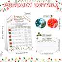Colarr Christmas Games for Family Party Roll a Story Christmas Dice Game 20 Players with 2 Dice Xmas White Elephant Game for Classroom Activity Holiday Large Groups Families