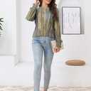 ETCYY Womens Long Sleeve Tops Dressy Casual Blouses Fall Pleated Tunic Trendy Tee Shirts 2026 Vacation Fashion Clothes (L)