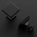 Ravinte Cabinet Knobs Matte Black Square Knobs for Cabinets and Drawers Cabinet Hardware Kitchen Cabinet Knobs 25 Pack