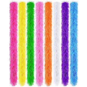 Taiyin Feather Boas Artificial Fluffy Boas Bulk Decoration for Wedding Costume Halloween Birthday Xmas