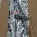 6.5FT Pre-lit Snow Flocked Pencil Christmas Tree with Remote Control, 250 Warm White Multi-Color Lights, Hinged Slim Skinny Spruce for Home, Office, Holiday Party Decoration Dual Color LED, Branch (Green Sonw)