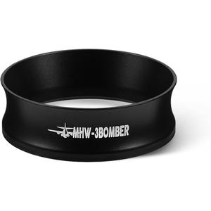 MHW-3BOMBER 51mm Espresso Dosing Funnel Magnetic Coffee Dosing Ring Portafilter Funnel Barista Tools Compatible with 51mm Delonghi Decica Portafilter DR5548B-OS