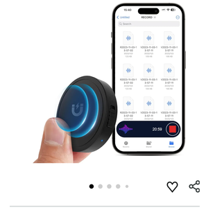 132G (9800 Hour) Voice Activated Recorder - Elasound Voice Recorder with AI-Intelligent Triple Noise Reduction, Portable Audio Recorder for Work, Lectures, Meetings, 100H Continuous Recording Device
