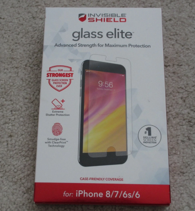 Zagg InvisibleShield Glass Elite Advanced Screen Protector for iPhone 8 7 6s 6