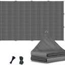 90% 10x30 FT Sun Shade Cloth with D-Rings, Sun Shades Outdoor Patio, Gray