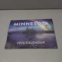 Minnesota Calendar 2026 Wall 12 Month Monthly MN Scenic Souvenirs Minnesotan Themed Gifts | American Made In The USA