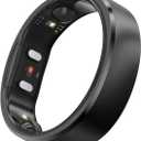 RingConn Gen 2, Worlds First Smart Ring with Sleep Apnea Monitoring, No APP Subscription, 12-Day Battery Life, Stress/Heart Rate/Women's Health Tracker, Android & iOS Compatible (Black, Size 13)