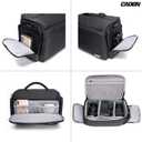 CADeN Compact Camera Shoulder Crossbody Bag Case Compatible for Nikon, Canon, Sony SLR/DSLR Mirrorless Cameras and Lenses Waterproof (1.0 L, Black)