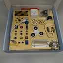 GNAYUIJ Montessori Wooden Busy Board Toys for 1 2 3 Boys Girls,Toddler Sensory Educational Fidget Board Travel Toy with LED Light Up Switches & Music Boxes, Locks for Kids Gifts