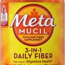 Metamucil, Fiber Capsules, 3-in-1 Psyllium Husk Fiber, 300 Capsules, Daily Fiber Supplement, Help support digestive health*, heart health by lowering cholesterol, and healthy blood sugar levels*., No Bb Date
