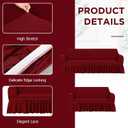 Fanfanwin 2 Pcs Sofa Slipcover Set for Couch Cushion Couch Cover with Skirt Durable Washable High Elastic Stretchable Furniture Covers for Sofa Loveseat Arm Chair (Wine Red)