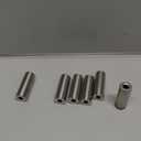 uxcell 8Pcs 304 Stainless Steel Spacer 6mm ID x 14mm OD x 40mm Length Screw Standoff Bushing Plain Finish Unthreaded Round Metal Spacer for Screws Bolts and Rods, Silver