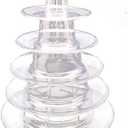 6 Tier Macaron Tower Stand for Wedding Birthday Party,Plastic Display Stand for Cupcake Cake2