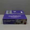 110 Pack 12 oz Clear Plastic Cups with Lids and Straws, Small Disposable Iced Coffee Cups To Go, BPA-Free Cold Drink Cups for Espresso, Juice, Kids Drinks