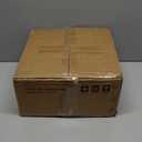 Small Foot Stool, Round Faux Leather Pouf Ottoman Foot Rest, Footstool Ottomans with Rubber Legs Under Desk, 13''L x 13''W x 10.2''H, Footrest for Couch, Living Room, Bedroom, Hallway, Brown