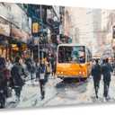 AIXMGSJS Canvas Wall Art Decor Large Wall Art for Living Room Modern Oversized Wall Art Prints Abstract Canvas Art Wall Decor City Life Pictures Decorations Artwork for Walls Home Room Decor 29"X58"