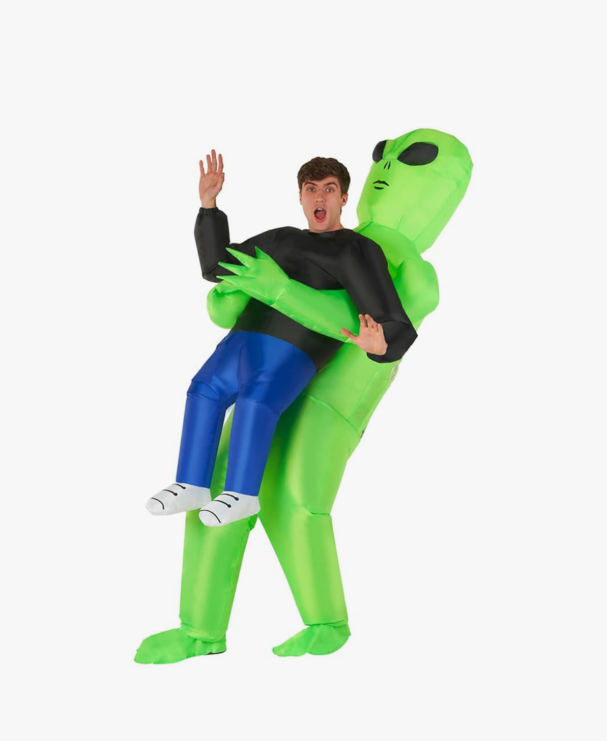 Morph Inflatable Alien Costume Adult, Blow Up Alien Costume for Halloween, Fun Inflatable Outfit for Parties