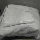 Lavsiry White Oversized California Cal King Size Quilt Bedding Set with Pillow Shams, Summer Lightweight Bedspread Coverlet, Soft Quilted Blanket Thin Comforter for All Seasons