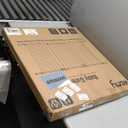 keny 29"-55" Extra Wide Baby Gate, Pressure Mounted No Drilling Dog Gate for Stairs Doorways, Easy Walk Through Safety Gate for Babies or Pets, 30" Tall, White