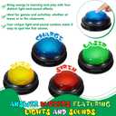 8-Pack Game Buzzers for Trivia Games Classroom Quiz Buzzers with Lights & Sounds for Learning, Parties & Family Fun, Medium
