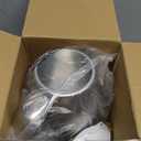 SUSTEAS Electric Kettle - 57oz Hot Tea Water Boiler with Thermometer, 1500W Fast Heating Stainless Steel Pot, Cordless LED Indicator, Auto Shut-Off & Boil Dry Protection, Glossy Silver