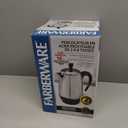 Farberware Electric Coffee Percolator, Stainless Steel Basket, Automatic Keep Warm, No-Drip Spout, 8 Cup