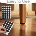 2 x 240 Pcs Foam Dots, Small Furniture Pads Self-Adhesive EVA Thin Felt Pads for Desks Drawers Vases Photo Frames Cabinets Doors Candlesticks - Black (0.78")