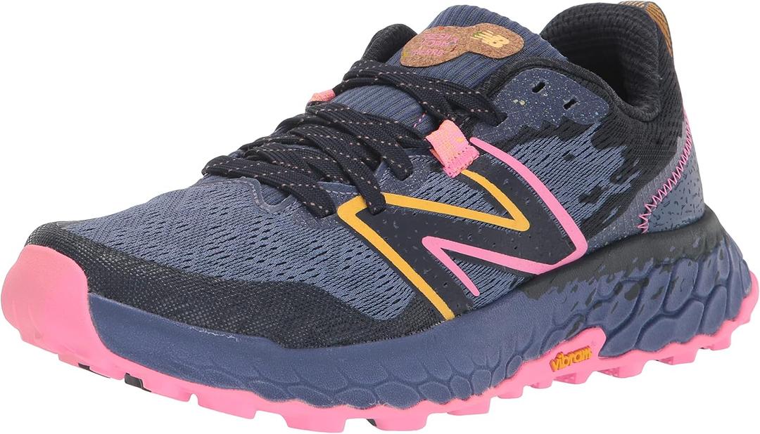 New Balance Women's Fresh Foam X Hierro V7 Trail Running Shoes (8.5, Night Sky/Vibrant Pink/Black)