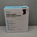 Single Serve Coffee Maker, Iced and Hot Coffee Machine for K Cup & Grounds, Compact Design, 40oz Removable Water Reservoir, 6 to 24 Oz Brew Sizes, Fits 7.3" Travel Mug, Black